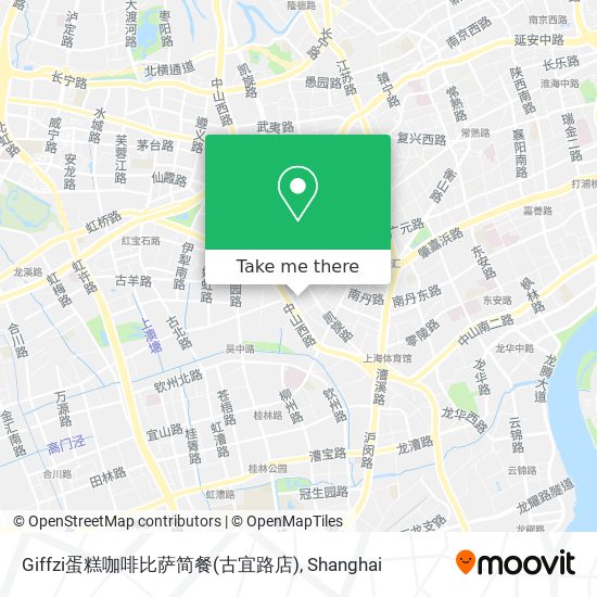 Giffzi蛋糕咖啡比萨简餐(古宜路店) map