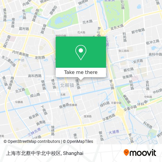 上海市北蔡中学北中校区 map