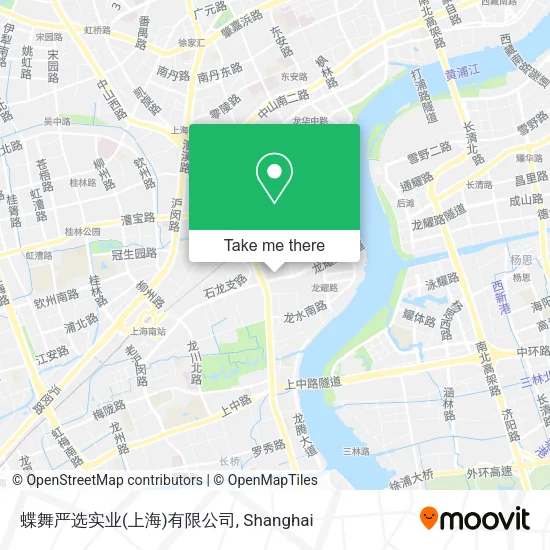 蝶舞严选实业(上海)有限公司 map