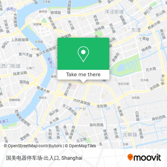 国美电器停车场-出入口 map