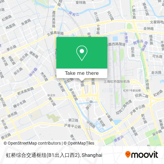 虹桥综合交通枢纽(B1出入口西2) map