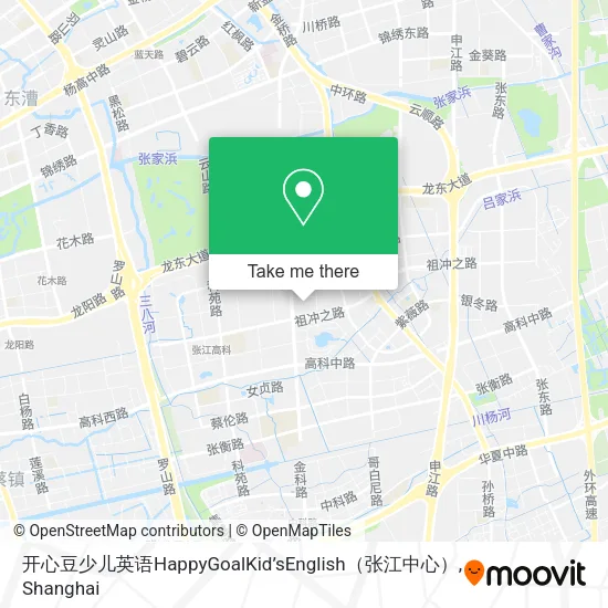 开心豆少儿英语HappyGoalKid’sEnglish（张江中心） map