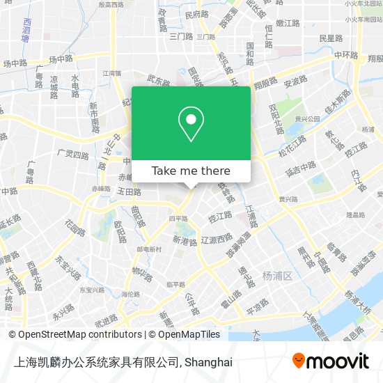 上海凯麟办公系统家具有限公司 map