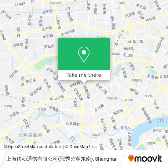 上海移动通信有限公司(冠秀公寓东南) map