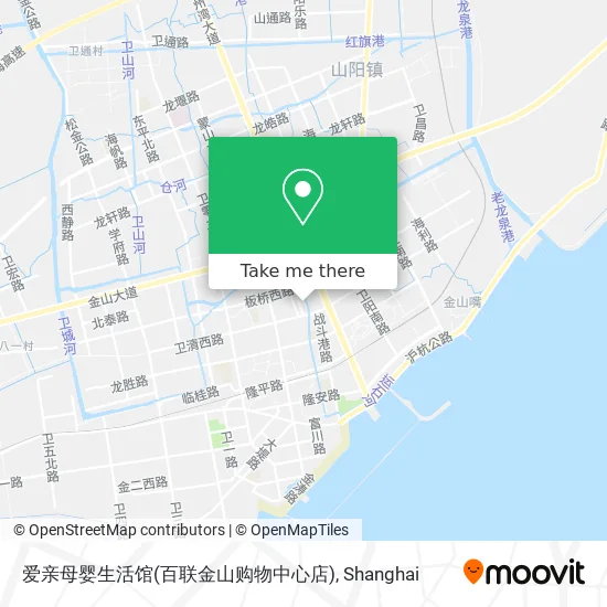 爱亲母婴生活馆(百联金山购物中心店) map