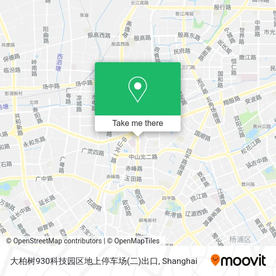 大柏树930科技园区地上停车场(二)出口 map