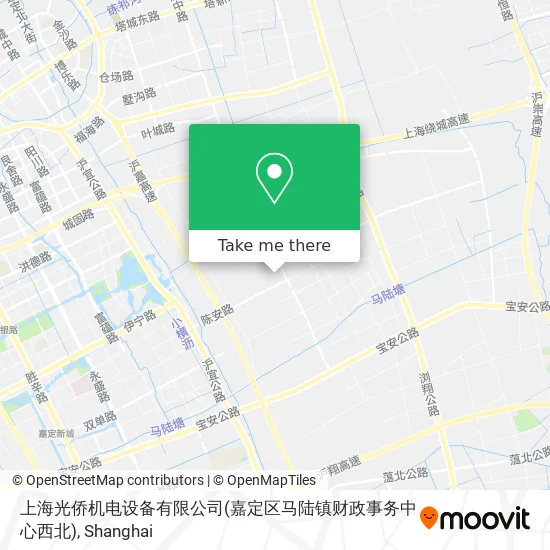 上海光侨机电设备有限公司(嘉定区马陆镇财政事务中心西北) map