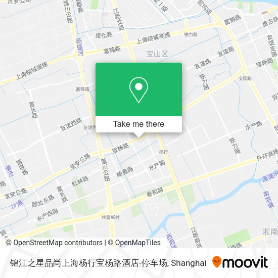 锦江之星品尚上海杨行宝杨路酒店-停车场 map
