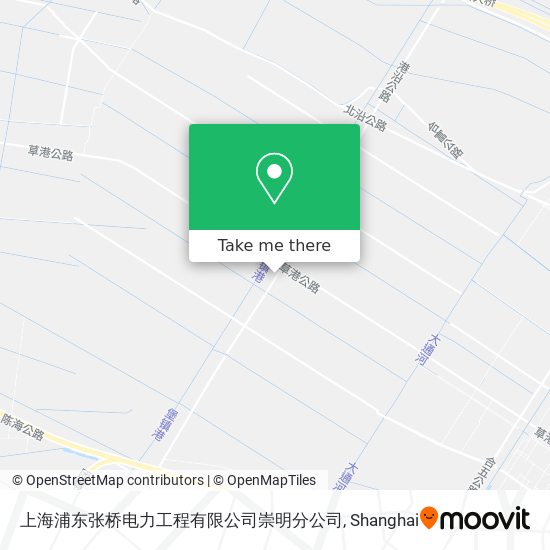 上海浦东张桥电力工程有限公司崇明分公司 map