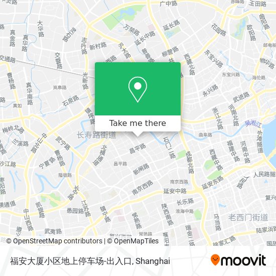 福安大厦小区地上停车场-出入口 map