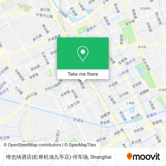 维也纳酒店(虹桥机场九亭店)-停车场 map