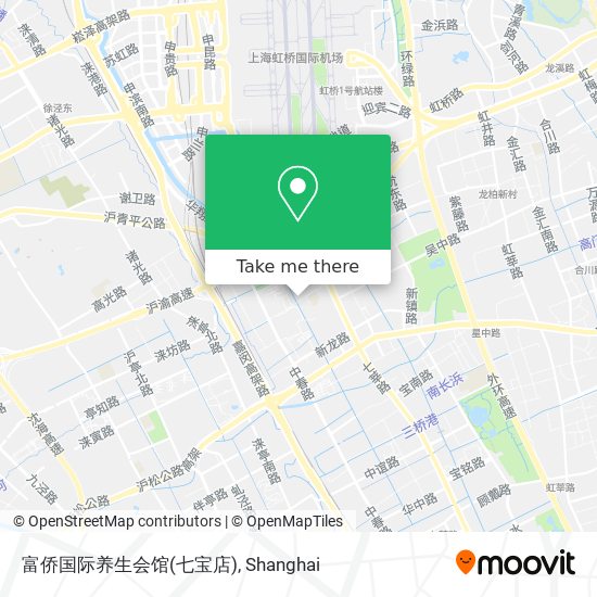 富侨国际养生会馆(七宝店) map