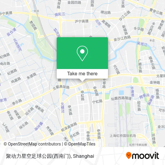 聚动力星空足球公园(西南门) map
