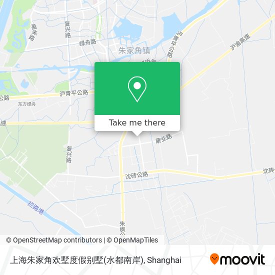 上海朱家角欢墅度假别墅(水都南岸) map