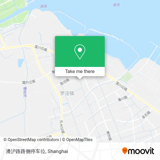 潘沪路路侧停车位 map
