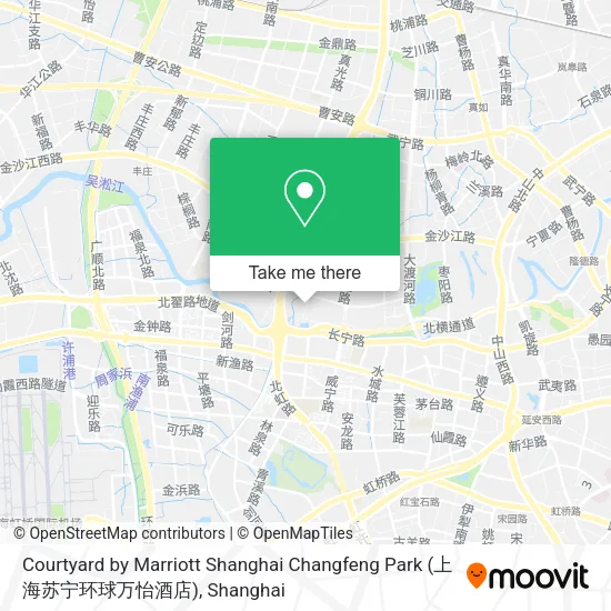 Courtyard by Marriott Shanghai Changfeng Park (上海苏宁环球万怡酒店) map