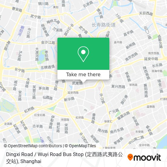 Dingxi Road / Wuyi Road Bus Stop (定西路武夷路公交站) map