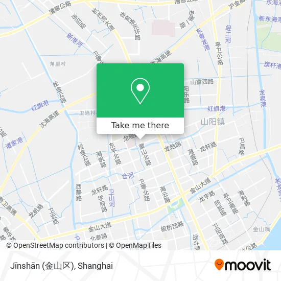 Jīnshān (金山区) map