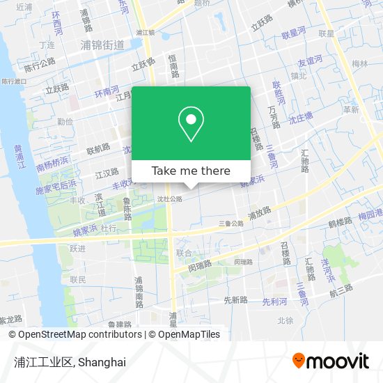 浦江工业区 map