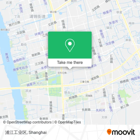 浦江工业区 map
