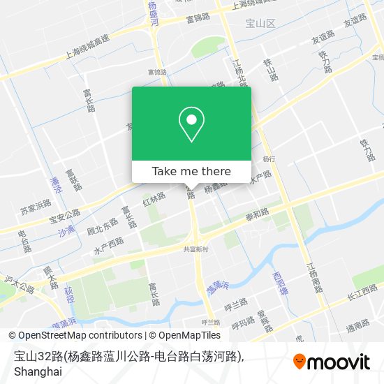 宝山32路(杨鑫路蕰川公路-电台路白荡河路) map