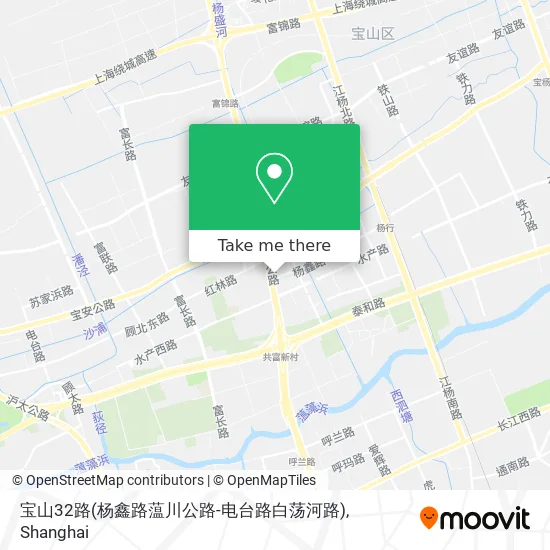 宝山32路(杨鑫路蕰川公路-电台路白荡河路) map