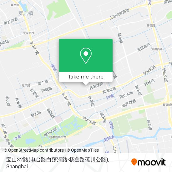 宝山32路(电台路白荡河路-杨鑫路蕰川公路) map