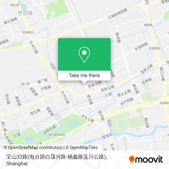 宝山32路(电台路白荡河路-杨鑫路蕰川公路) map
