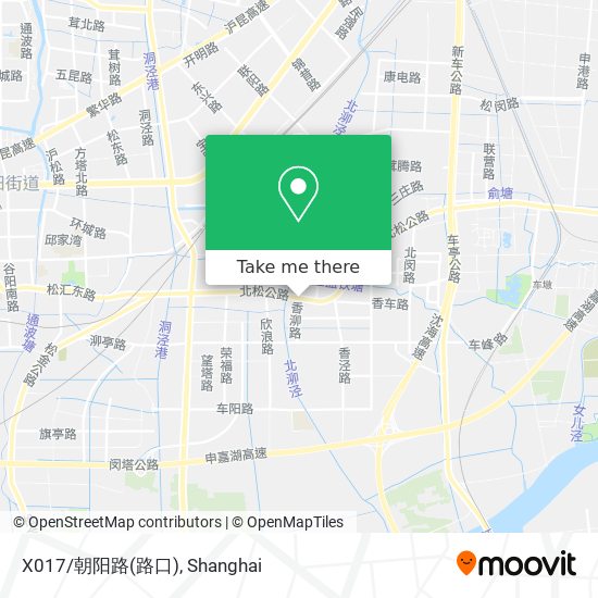 X017/朝阳路(路口) map