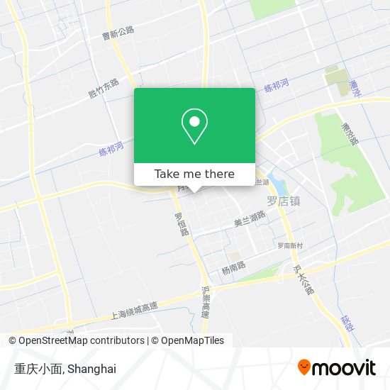重庆小面 map