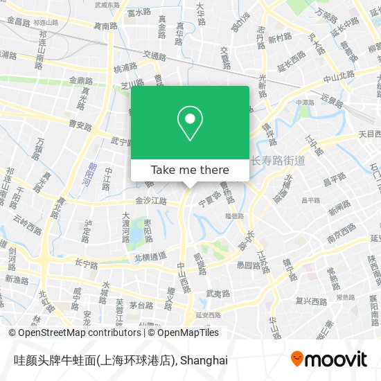 哇颜头牌牛蛙面(上海环球港店) map