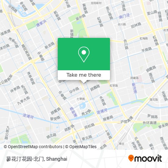 蓼花汀花园-北门 map
