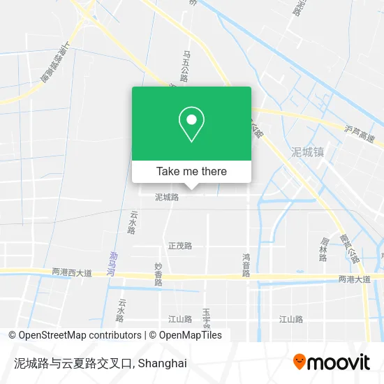泥城路与云夏路交叉口 map