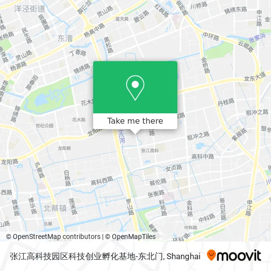 张江高科技园区科技创业孵化基地-东北门 map