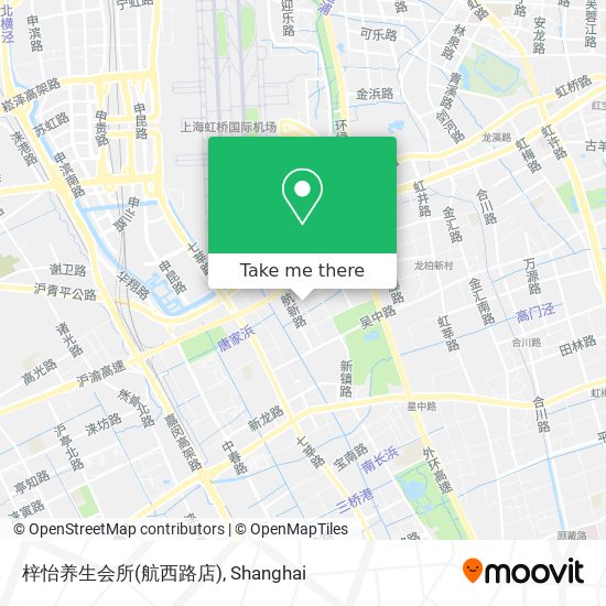 梓怡养生会所(航西路店) map
