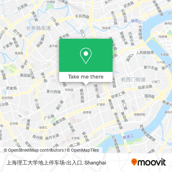 上海理工大学地上停车场-出入口 map