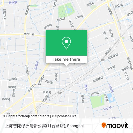 上海普陀绿洲清新公寓(月台路店) map