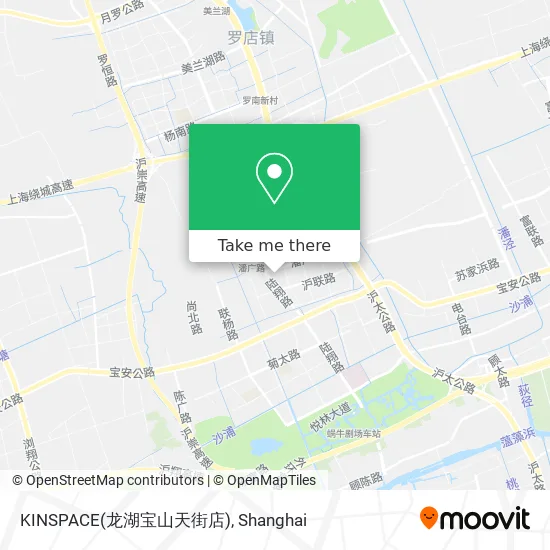 KINSPACE(龙湖宝山天街店) map