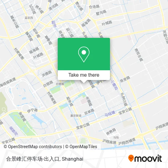 合景峰汇停车场-出入口 map