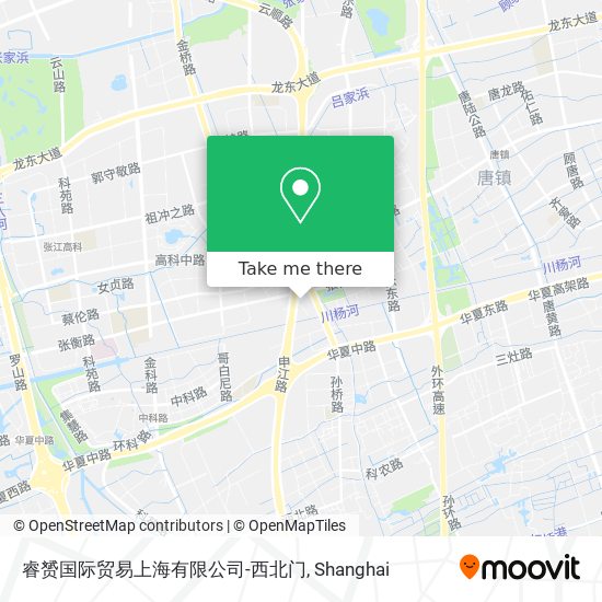 睿赟国际贸易上海有限公司-西北门 map