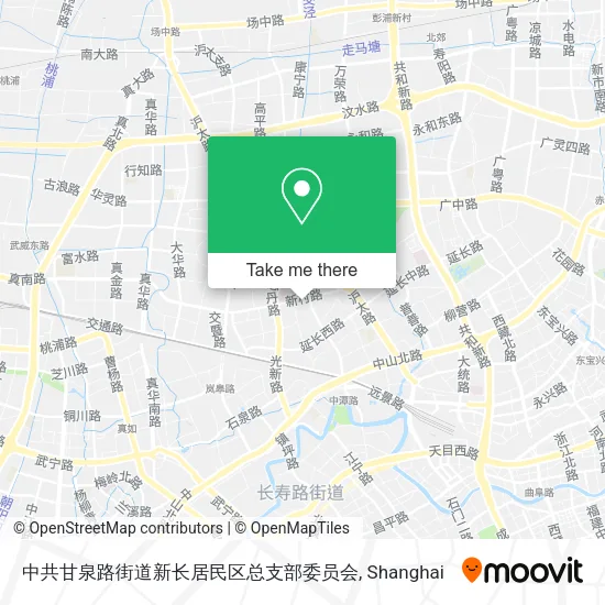 中共甘泉路街道新长居民区总支部委员会 map