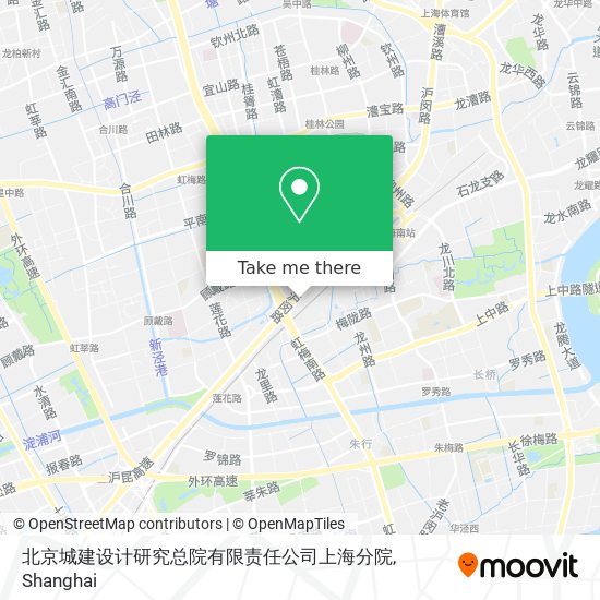 北京城建设计研究总院有限责任公司上海分院 map