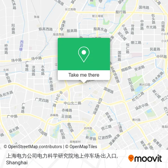 上海电力公司电力科学研究院地上停车场-出入口 map