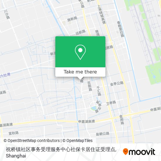 祝桥镇社区事务受理服务中心社保卡居住证受理点 map