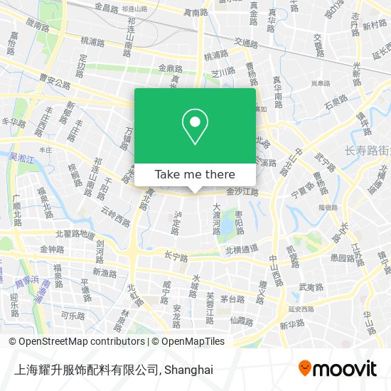 上海耀升服饰配料有限公司 map