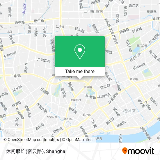 休闲服饰(密云路) map
