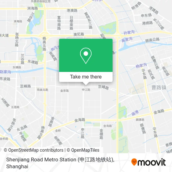 Shenjiang Road Metro Station (申江路地铁站) map