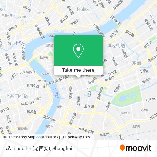 xi'an noodle (老西安) map