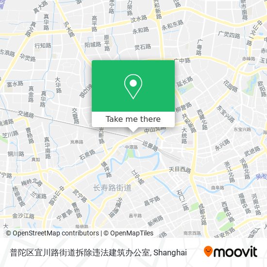 普陀区宜川路街道拆除违法建筑办公室 map