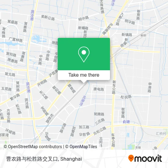 曹农路与松胜路交叉口 map